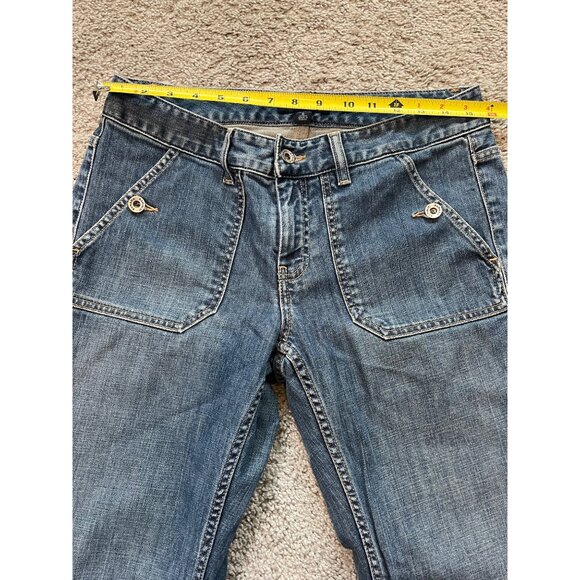 Banana Republic Womens Stretch Denim Jeans Bootcut Size 8 Stretch Button Pockets - Picture 3 of 8